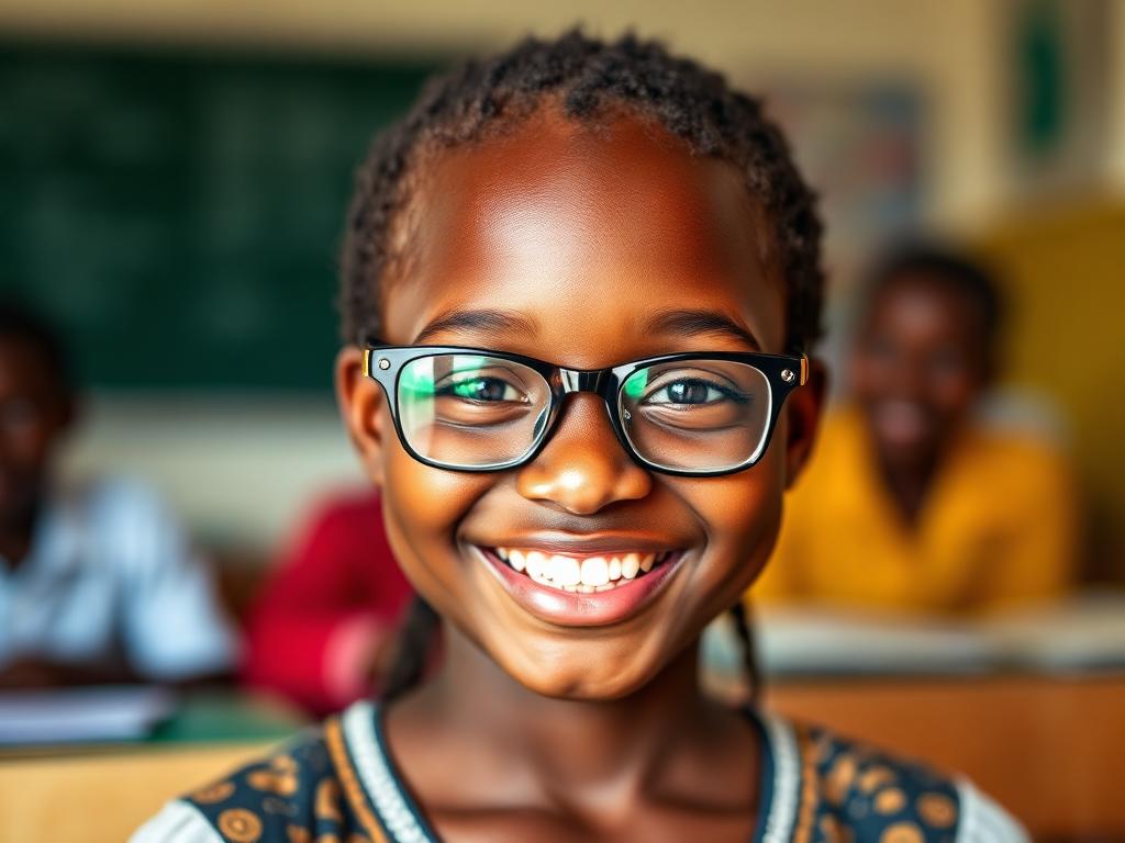 Children Receiving Glasses